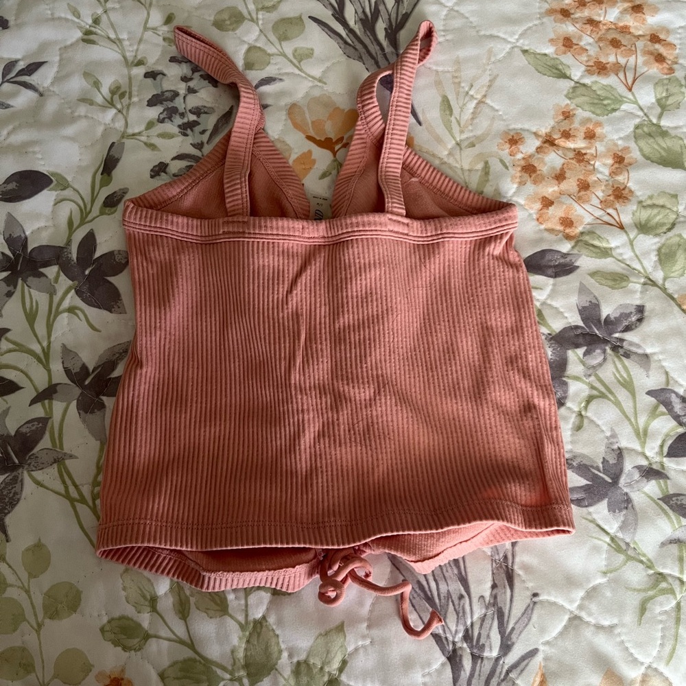 Pink Ruched Tank Top - Picture 2 of 2